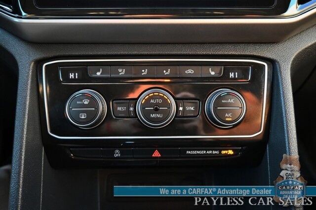 2021 Volkswagen Atlas SEL Premium / AWD / Auto Start / Power & Heated Leather Seats / Heated Steering Wheels / Sunroof / Adaptive Cruise & Blind Spot / Apple CarPlay & Android Auto / 3rd Row / Seats 6 / Tow Pkg Anchorage AK