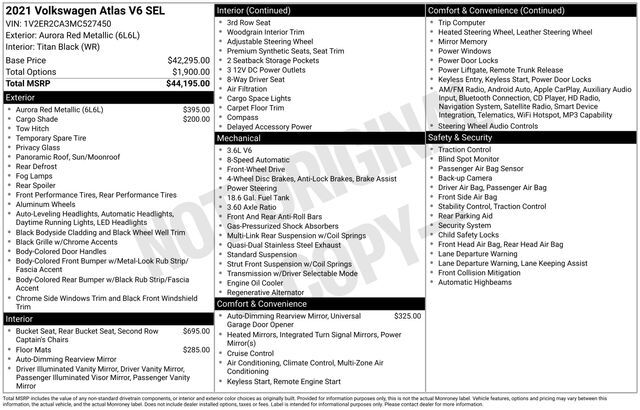 2021 Volkswagen Atlas SEL Raleigh NC