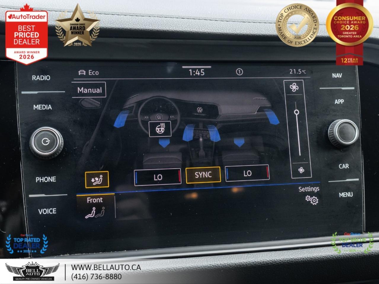 2021 Volkswagen Jetta Highline R-Line Manual | SUNROOF | B.CAM | LTHR | NOACCIDENT Toronto ON