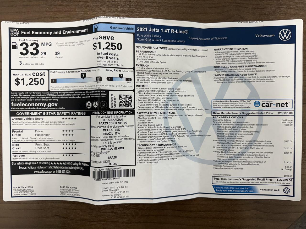 2021 Volkswagen Jetta R-Line Knoxville TN