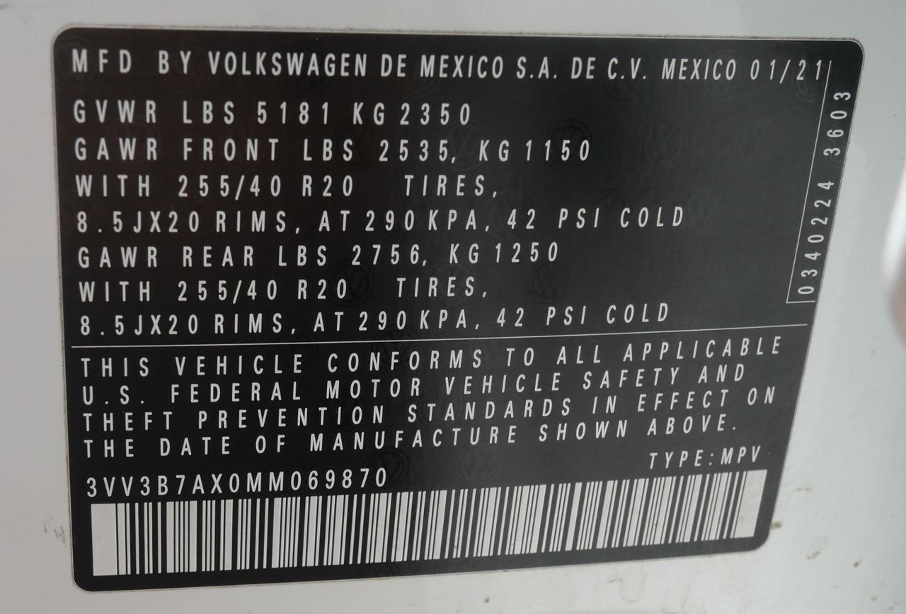2021 Volkswagen Tiguan 2.0T SE R-Line Black San Juan TX