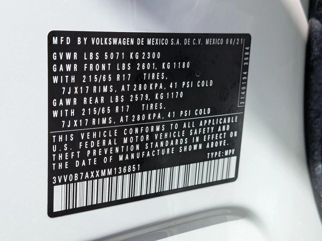 2021 Volkswagen Tiguan S Roseville CA