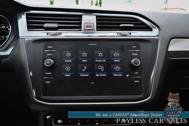 2021 Volkswagen Tiguan SE / AWD / Power & Heated Leather Seats / Adaptive Cruise Control / Lane Departure & Blind Spot Alert / Apple CarPlay & Android Auto / USB Input / Back Up Camera / Alloy Wheels / 27 MPG Anchorage AK