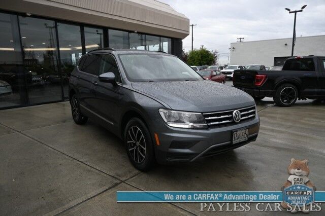 2021 Volkswagen Tiguan SE / AWD / Power & Heated Leather Seats / Adaptive Cruise Control / Lane Departure & Blind Spot Alert / Apple CarPlay & Android Auto / USB Input / Back Up Camera / Alloy Wheels / 27 MPG Anchorage AK