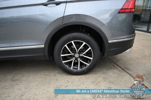 2021 Volkswagen Tiguan SE / AWD / Power & Heated Leather Seats / Adaptive Cruise Control / Lane Departure & Blind Spot Alert / Apple CarPlay & Android Auto / USB Input / Back Up Camera / Alloy Wheels / 27 MPG Anchorage AK