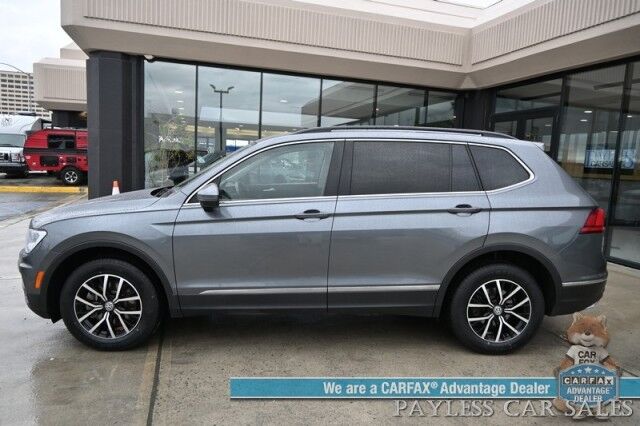 2021 Volkswagen Tiguan SE / AWD / Power & Heated Leather Seats / Adaptive Cruise Control / Lane Departure & Blind Spot Alert / Apple CarPlay & Android Auto / USB Input / Back Up Camera / Alloy Wheels / 27 MPG Anchorage AK