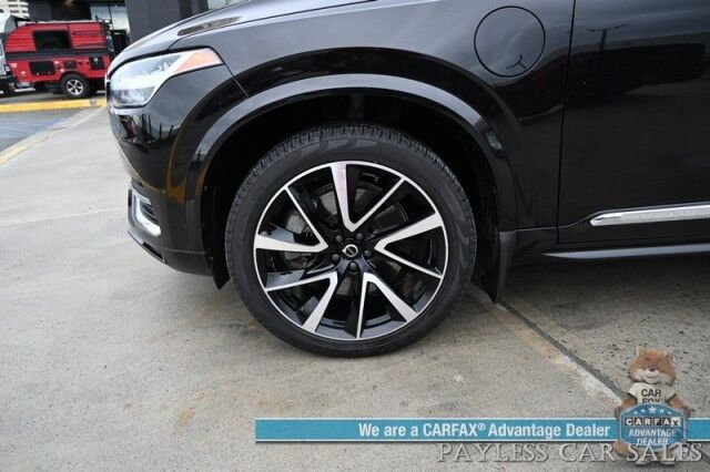 2021 Volvo XC90 Inscription Expression T8 / AWD / Plug-In Hybrid / Climate & Advanced Pkg / Front & Rear Heated Leather Seats / Heated Steering / Pan Sunroof / NAV / HUD / Lane Departure & Blind Spot Alert / 3rd Row / Seats 7 / 1-Owner Anchorage AK