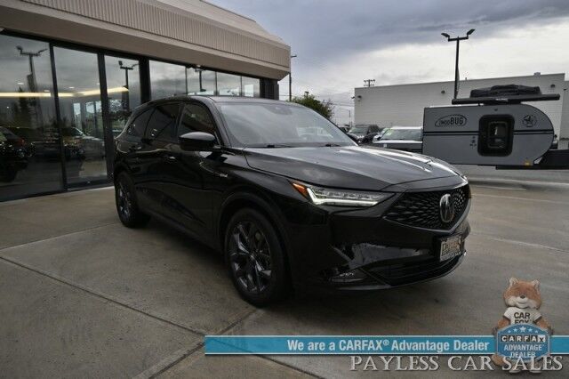 2022 Acura MDX A-SPEC / AWD / Heated & Cooled Leather Seats / ELS Studio Audio System / Sunroof / Navigation / Adaptive Cruise / Lane Depart & Blind Spot / 3rd Row / Seats 7 / Apple CarPlay & Android Auto / 1-Owner Anchorage AK