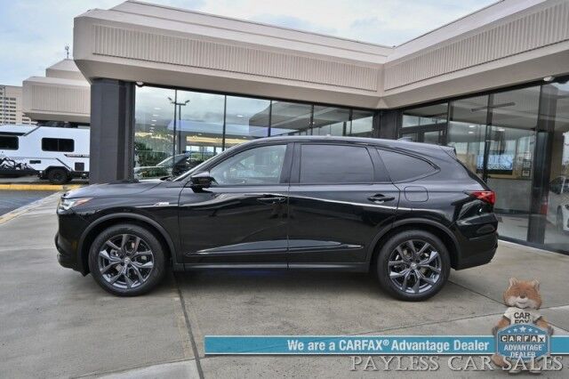 2022 Acura MDX A-SPEC / AWD / Heated & Cooled Leather Seats / ELS Studio Audio System / Sunroof / Navigation / Adaptive Cruise / Lane Depart & Blind Spot / 3rd Row / Seats 7 / Apple CarPlay & Android Auto / 1-Owner Anchorage AK