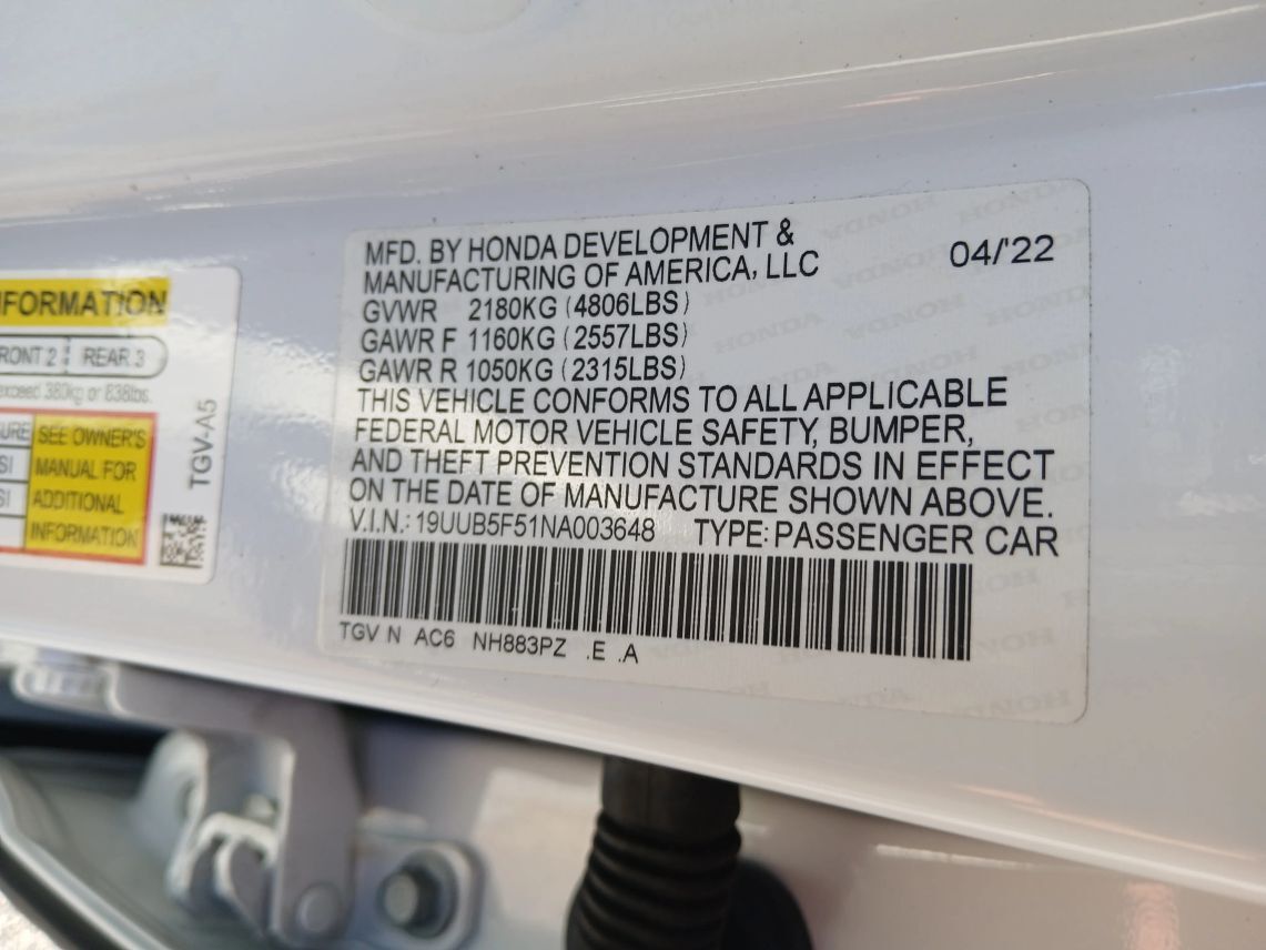 2022 Acura TLX 2.0 w/A-Spec Pkg Sedan 4D Maitland FL