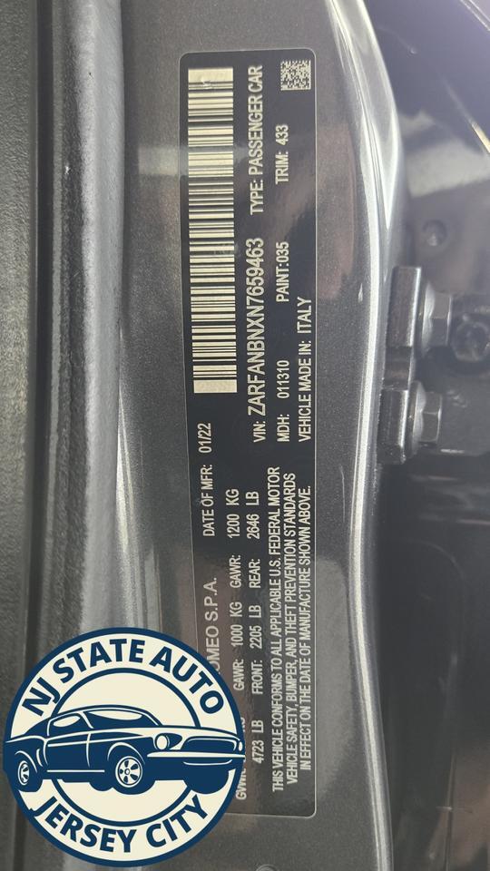 2022 Alfa Romeo Giulia Ti Jersey City NJ