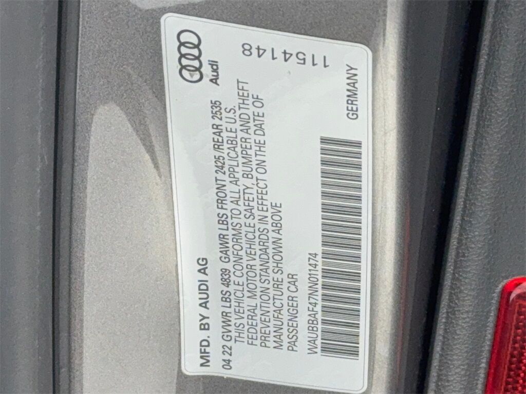 2022 Audi A4 40 Premium Plus CAM,SUNROOF,HTD STS,BLIND SPOT Plano TX