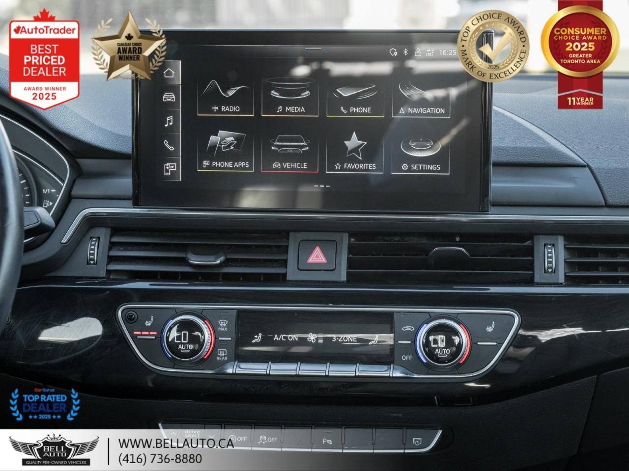 2022 Audi A4 Komfort QUATTRO SUNROOF B.CAM ONSTAR NOACCIDENT Toronto ON