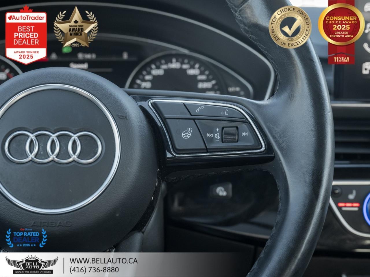 2022 Audi A4 Komfort QUATTRO SUNROOF B.CAM ONSTAR NOACCIDENT Toronto ON