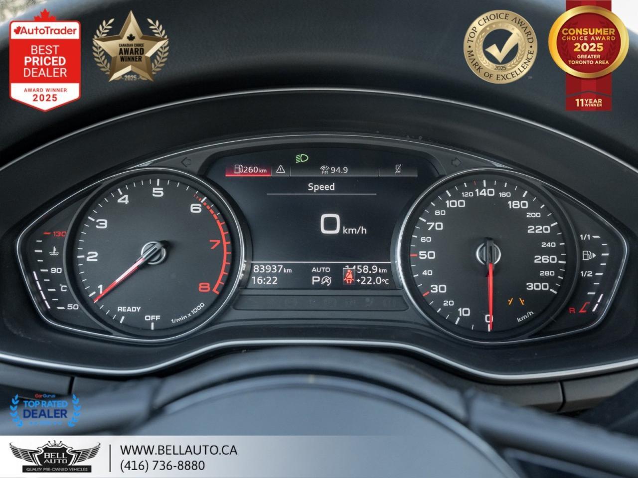 2022 Audi A4 Komfort QUATTRO SUNROOF B.CAM ONSTAR NOACCIDENT Toronto ON