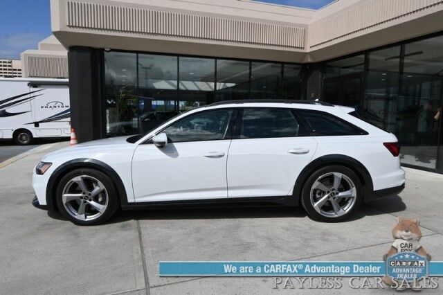 2022 Audi A6 Allroad Prestige / AWD / Luxury Pkg / Black Optic Pkg / Heated & Cooled Leather Seats / Heated Steering Wheel / Dual Sunroof / NAV / HUD / Bang & Olufsen Speakers / 360 Cam / Lane Departure & Blind Spot / 1-Owner Anchorage AK