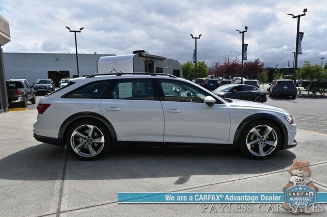2022 Audi A6 Allroad Prestige / AWD / Luxury Pkg / Black Optic Pkg / Heated & Cooled Leather Seats / Heated Steering Wheel / Dual Sunroof / NAV / HUD / Bang & Olufsen Speakers / 360 Cam / Lane Departure & Blind Spot / 1-Owner Anchorage AK