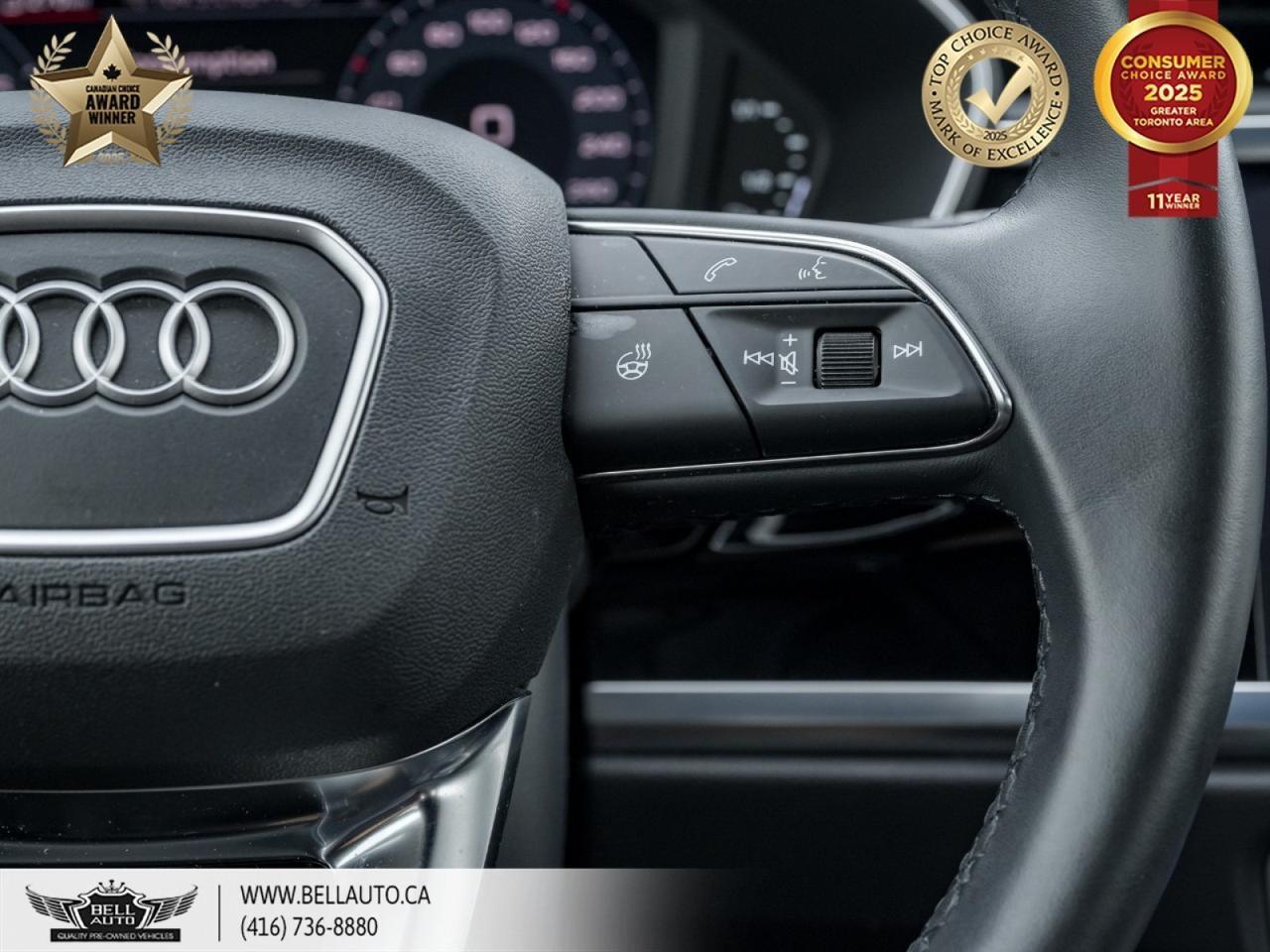 2022 Audi Q3 Komfort | PANO ROOF | LEATHER | BACKUP CAM | CLEAN CARFAX | LOW KILOMETERS Toronto ON