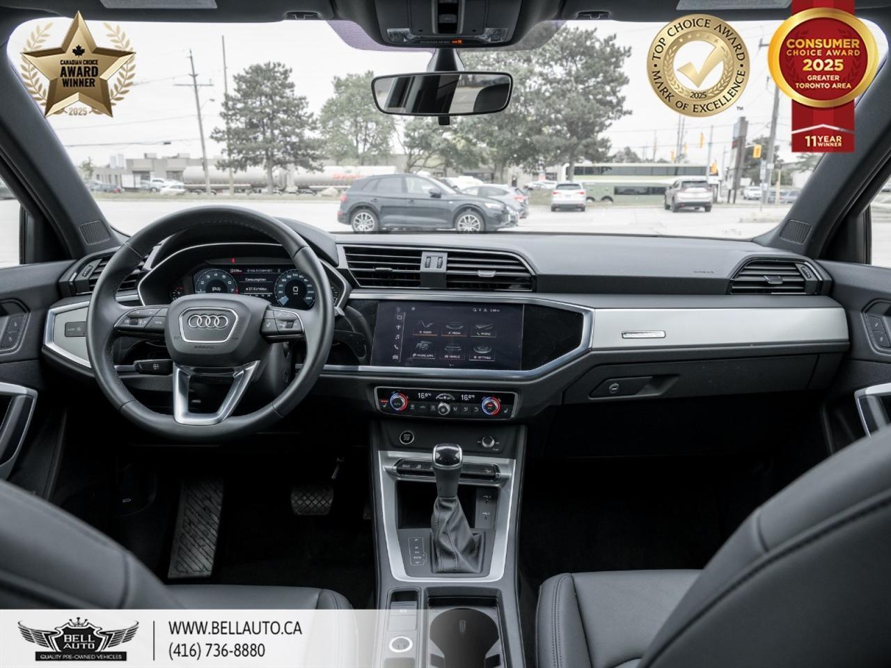 2022 Audi Q3 Komfort | PANO ROOF | LEATHER | BACKUP CAM | CLEAN CARFAX | LOW KILOMETERS Toronto ON