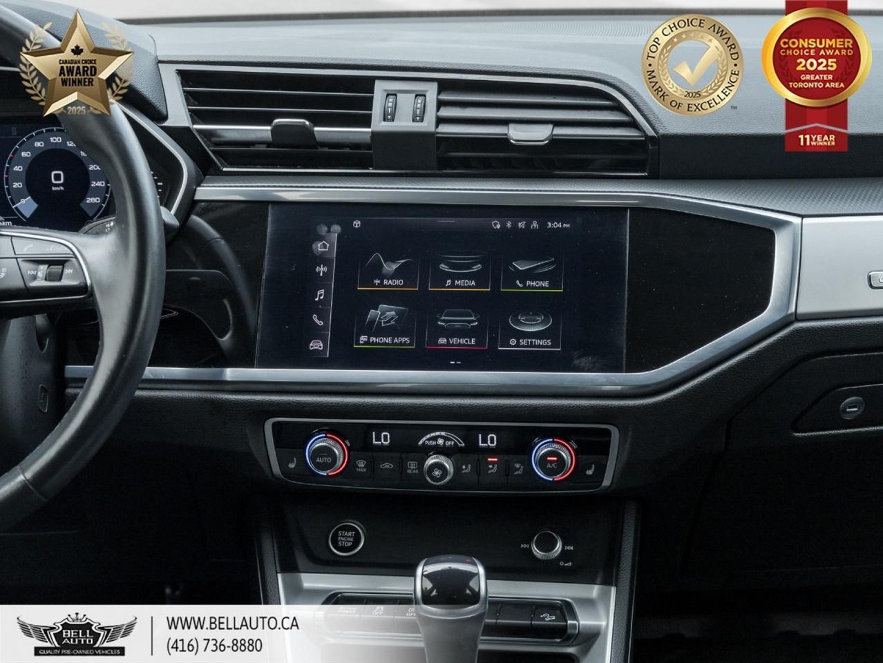 2022 Audi Q3 Komfort | PANOROOF | LEATHER | HEATED SEATS | BACKUPCAM | NOACCIDENT Toronto ON