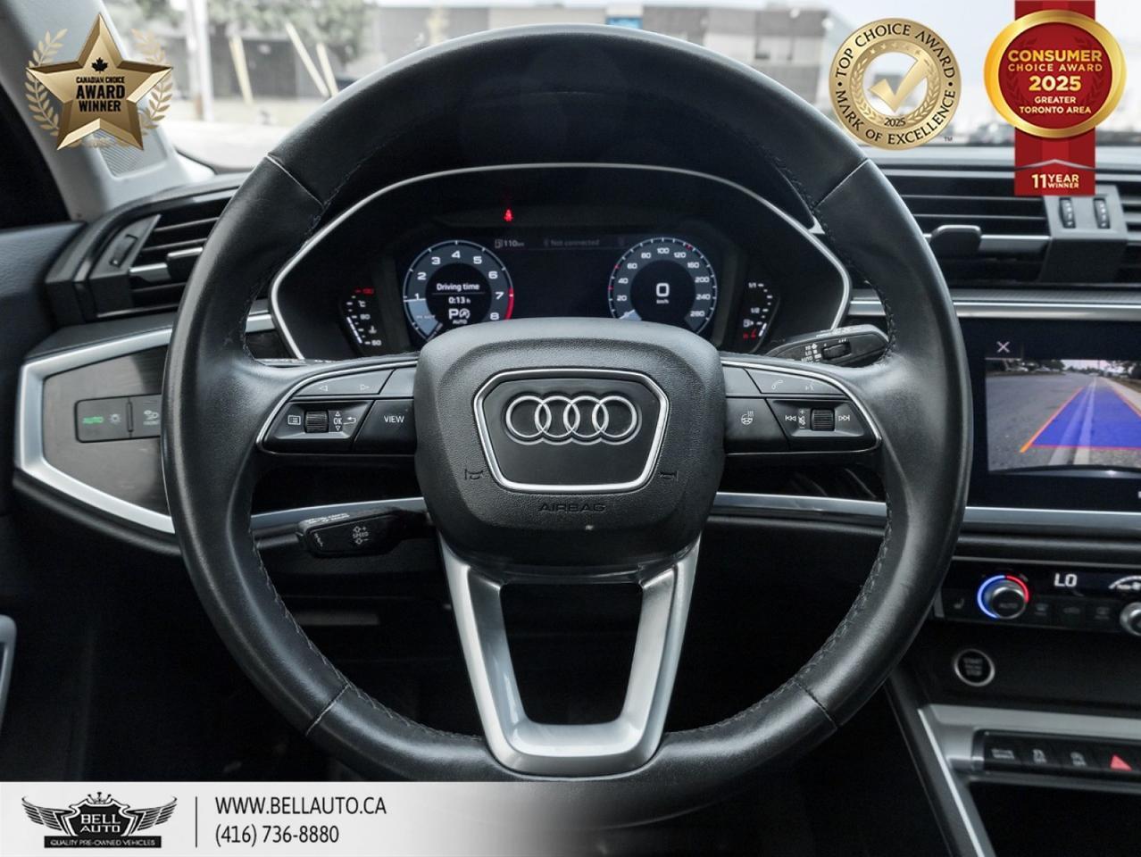 2022 Audi Q3 Komfort | PANOROOF | LEATHER | HEATED SEATS | BACKUPCAM | NOACCIDENT Toronto ON
