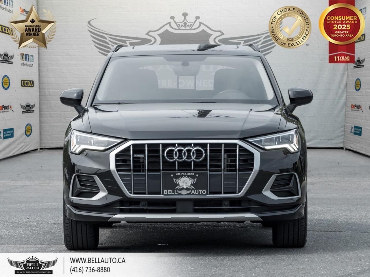 2022 Audi Q3 Komfort | PANOROOF | LEATHER | HEATED SEATS | BACKUPCAM | NOACCIDENT Toronto ON