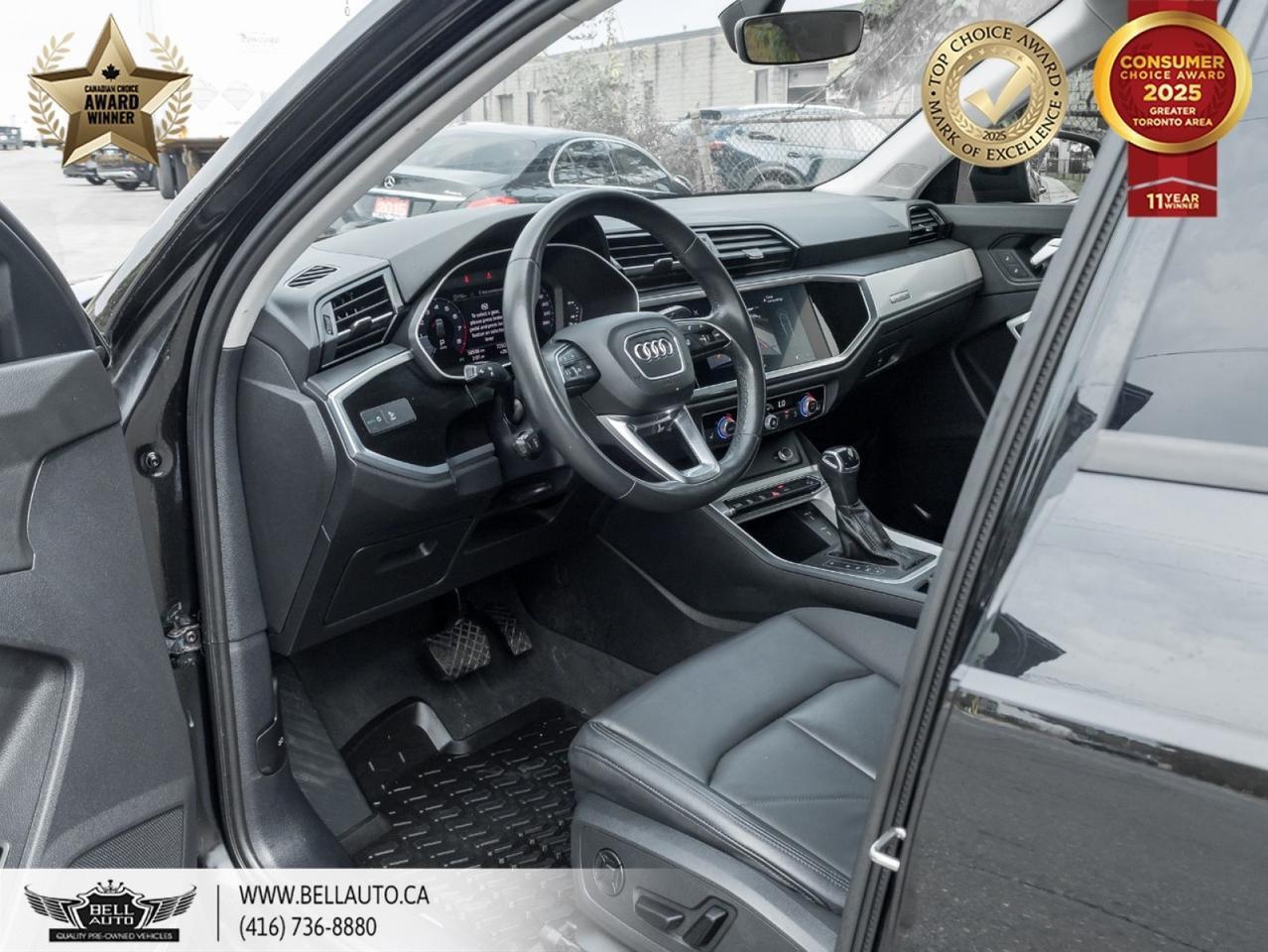 2022 Audi Q3 Komfort | PANOROOF | LEATHER | HEATED SEATS | BACKUPCAM | NOACCIDENT Toronto ON