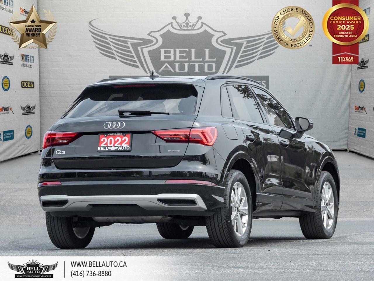 2022 Audi Q3 Komfort | PANOROOF | LEATHER | HEATED SEATS | BACKUPCAM | NOACCIDENT Toronto ON