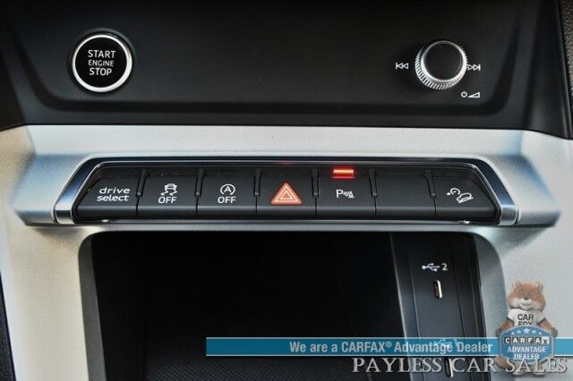 2022 Audi Q3 Premium / AWD / Convenience Pkg / Power & Heated Leather Seats / Panoramic Sunroof / Blind Spot Alert / Apple CarPlay & Android Auto / USB Input / Back Up Camera / 30 MPG / 1-Owner Anchorage AK