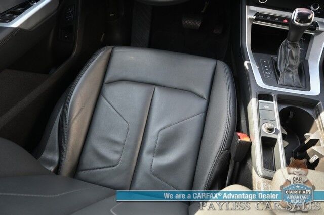 2022 Audi Q3 Premium / AWD / Convenience Pkg / Power & Heated Leather Seats / Panoramic Sunroof / Blind Spot Alert / Apple CarPlay & Android Auto / USB Input / Back Up Camera / 30 MPG / 1-Owner Anchorage AK