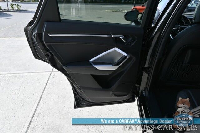 2022 Audi Q3 Premium / AWD / Convenience Pkg / Power & Heated Leather Seats / Panoramic Sunroof / Blind Spot Alert / Apple CarPlay & Android Auto / USB Input / Back Up Camera / 30 MPG / 1-Owner Anchorage AK