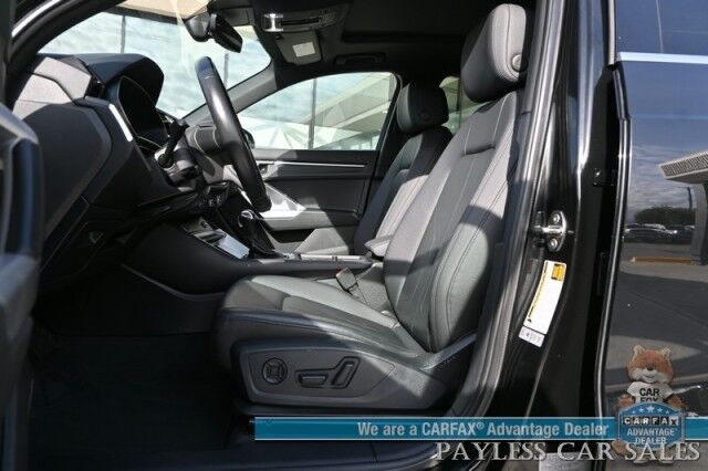 2022 Audi Q3 Premium / AWD / Convenience Pkg / Power & Heated Leather Seats / Panoramic Sunroof / Blind Spot Alert / Apple CarPlay & Android Auto / USB Input / Back Up Camera / 30 MPG / 1-Owner Anchorage AK