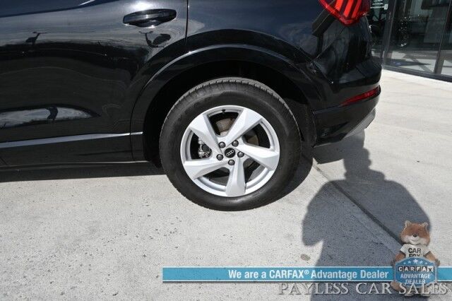 2022 Audi Q3 Premium / AWD / Convenience Pkg / Power & Heated Leather Seats / Panoramic Sunroof / Blind Spot Alert / Apple CarPlay & Android Auto / USB Input / Back Up Camera / 30 MPG / 1-Owner Anchorage AK