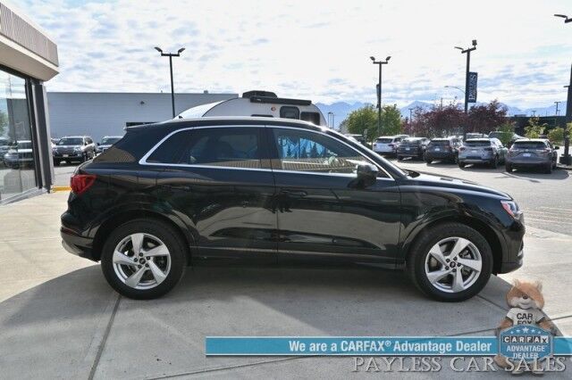2022 Audi Q3 Premium / AWD / Convenience Pkg / Power & Heated Leather Seats / Panoramic Sunroof / Blind Spot Alert / Apple CarPlay & Android Auto / USB Input / Back Up Camera / 30 MPG / 1-Owner Anchorage AK