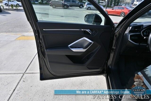 2022 Audi Q3 Premium / AWD / Convenience Pkg / Power & Heated Leather Seats / Panoramic Sunroof / Blind Spot Alert / Apple CarPlay & Android Auto / USB Input / Back Up Camera / 30 MPG / 1-Owner Anchorage AK