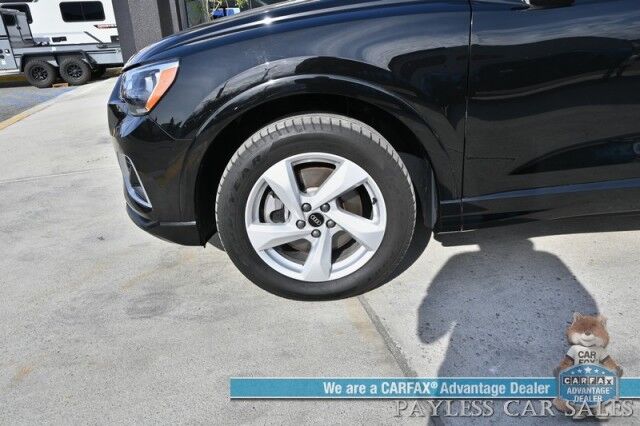 2022 Audi Q3 Premium / AWD / Convenience Pkg / Power & Heated Leather Seats / Panoramic Sunroof / Blind Spot Alert / Apple CarPlay & Android Auto / USB Input / Back Up Camera / 30 MPG / 1-Owner Anchorage AK
