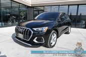 2022 Audi Q3 Premium / AWD / Convenience Pkg / Power & Heated Leather Seats / Panoramic Sunroof / Blind Spot Alert / Apple CarPlay & Android Auto / USB Input / Back Up Camera / 30 MPG / 1-Owner