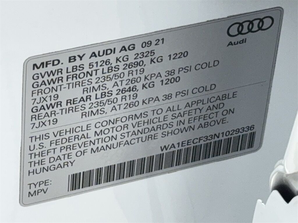 2022 Audi Q3 Premium Plus NAV,CAM,PANO,HTD STS,BLIND SPOT,19&quot; W Plano TX