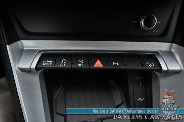 2022 Audi Q3 S Line Premium Plus / AWD / Technology Pkg / Power & Heated Leather Seats / Panoramic Sunroof / NAV / Sonos Speakers / Lane Departure & Blind Spot Alert / Apple CarPlay & Android Auto / 1- Owner Anchorage AK