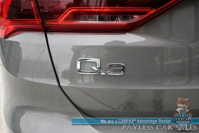 2022 Audi Q3 S Line Premium Plus / AWD / Technology Pkg / Power & Heated Leather Seats / Panoramic Sunroof / NAV / Sonos Speakers / Lane Departure & Blind Spot Alert / Apple CarPlay & Android Auto / 1- Owner Anchorage AK