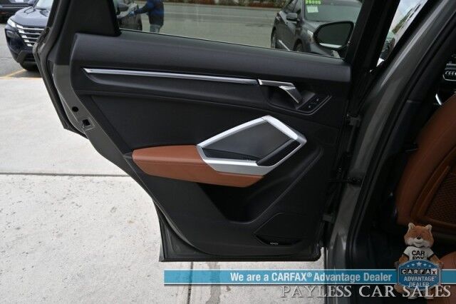 2022 Audi Q3 S Line Premium Plus / AWD / Technology Pkg / Power & Heated Leather Seats / Panoramic Sunroof / NAV / Sonos Speakers / Lane Departure & Blind Spot Alert / Apple CarPlay & Android Auto / 1- Owner Anchorage AK