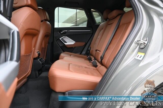2022 Audi Q3 S Line Premium Plus / AWD / Technology Pkg / Power & Heated Leather Seats / Panoramic Sunroof / NAV / Sonos Speakers / Lane Departure & Blind Spot Alert / Apple CarPlay & Android Auto / 1- Owner Anchorage AK