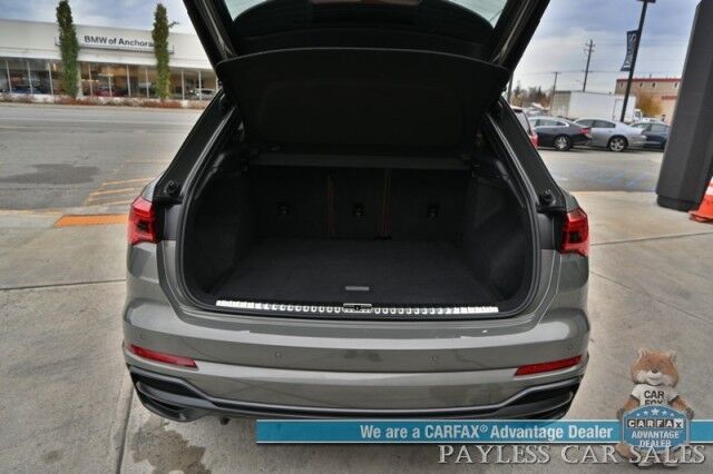 2022 Audi Q3 S Line Premium Plus / AWD / Technology Pkg / Power & Heated Leather Seats / Panoramic Sunroof / NAV / Sonos Speakers / Lane Departure & Blind Spot Alert / Apple CarPlay & Android Auto / 1- Owner Anchorage AK