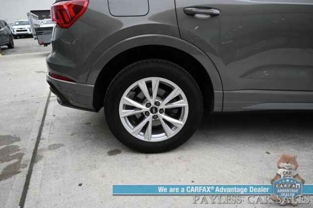 2022 Audi Q3 S Line Premium Plus / AWD / Technology Pkg / Power & Heated Leather Seats / Panoramic Sunroof / NAV / Sonos Speakers / Lane Departure & Blind Spot Alert / Apple CarPlay & Android Auto / 1- Owner Anchorage AK