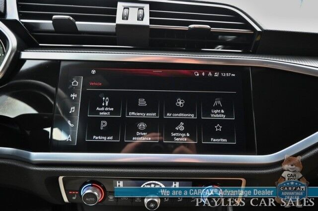 2022 Audi Q3 S Line Premium Plus / AWD / Technology Pkg / Power & Heated Leather Seats / Panoramic Sunroof / NAV / Sonos Speakers / Lane Departure & Blind Spot Alert / Apple CarPlay & Android Auto / 1- Owner Anchorage AK