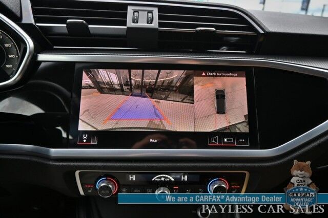 2022 Audi Q3 S Line Premium Plus / AWD / Technology Pkg / Power & Heated Leather Seats / Panoramic Sunroof / NAV / Sonos Speakers / Lane Departure & Blind Spot Alert / Apple CarPlay & Android Auto / 1- Owner Anchorage AK