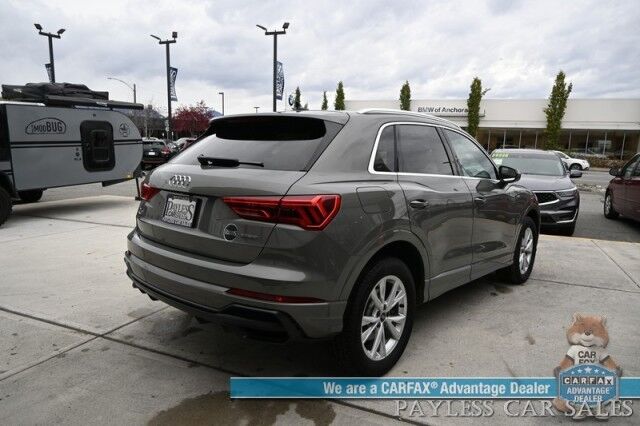 2022 Audi Q3 S Line Premium Plus / AWD / Technology Pkg / Power & Heated Leather Seats / Panoramic Sunroof / NAV / Sonos Speakers / Lane Departure & Blind Spot Alert / Apple CarPlay & Android Auto / 1- Owner Anchorage AK