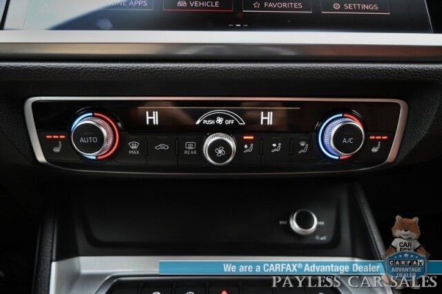 2022 Audi Q3 S Line Premium Plus / AWD / Technology Pkg / Power & Heated Leather Seats / Panoramic Sunroof / Navigation / Sonos Speakers / Lane Departure & Blind Spot Alert / Apple CarPlay & Android Auto / 1- Owner Anchorage AK