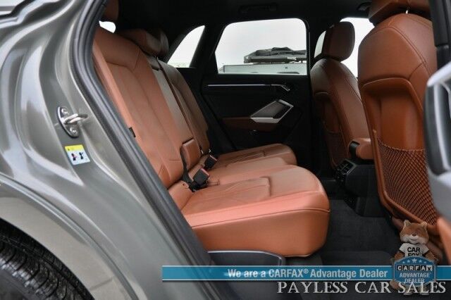 2022 Audi Q3 S Line Premium Plus / AWD / Technology Pkg / Power & Heated Leather Seats / Panoramic Sunroof / Navigation / Sonos Speakers / Lane Departure & Blind Spot Alert / Apple CarPlay & Android Auto / 1- Owner Anchorage AK 2022 Audi Q3 S Line Premium Plus / AWD / Technology Pkg / Power & Heated Leather Seats / Panoramic Sunroof / Navigation / Sonos Speakers / Lane Departure & Blind Spot Alert / Apple CarPlay & Android Auto / 1- Owner Anchorage AK