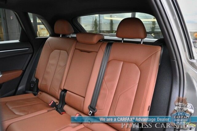 2022 Audi Q3 S Line Premium Plus / AWD / Technology Pkg / Power & Heated Leather Seats / Panoramic Sunroof / Navigation / Sonos Speakers / Lane Departure & Blind Spot Alert / Apple CarPlay & Android Auto / 1- Owner Anchorage AK